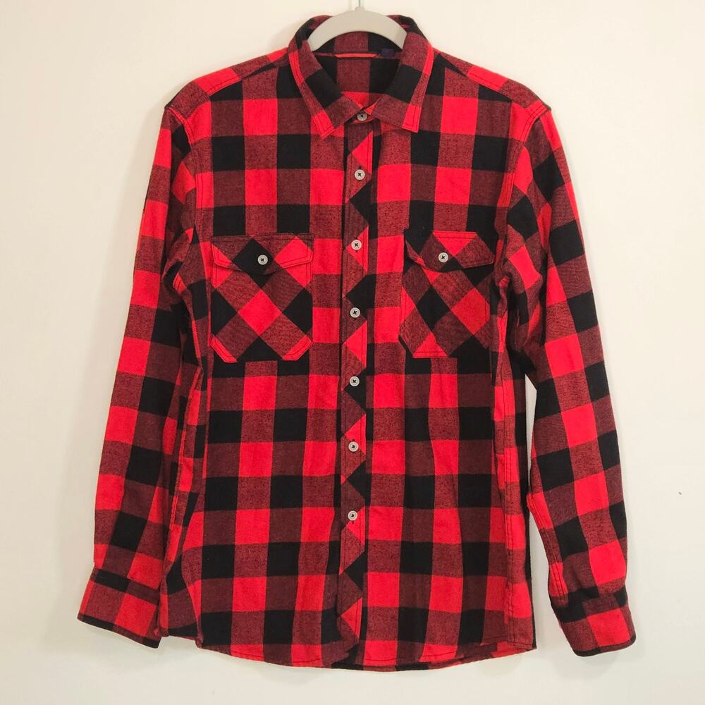 Design In Italy Men's Flannel Shirt. Size Medium